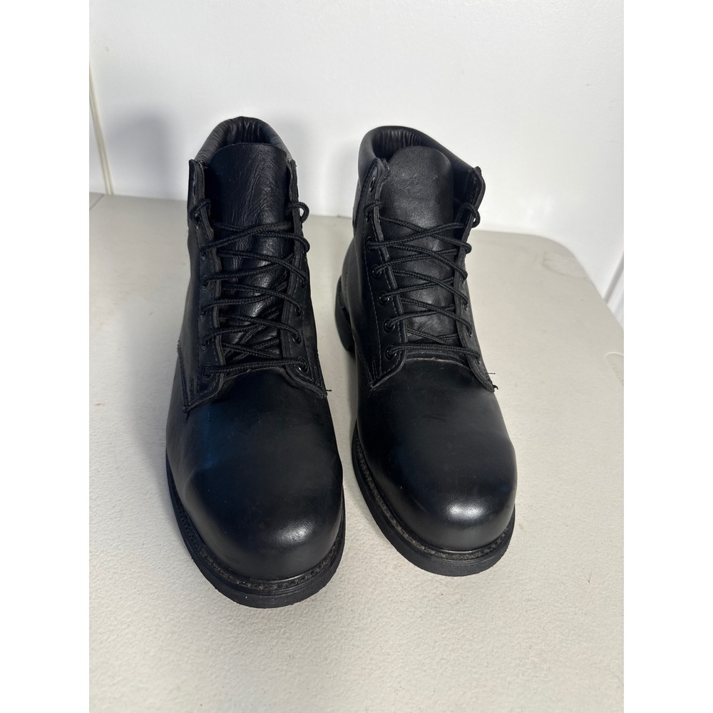 Bates Lites Men10 M Black Leather Tactical Uniform Boots Vibram Sole 158-955-101